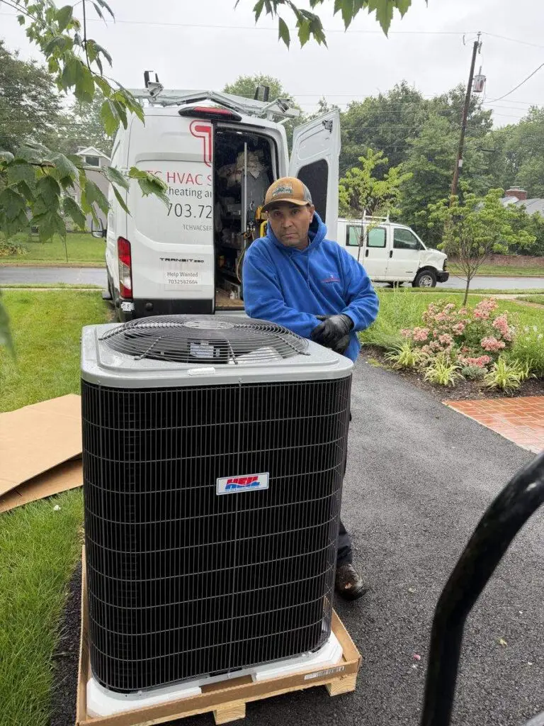 TC HVAC Services finished central air conditioner installation in Northern Virginia